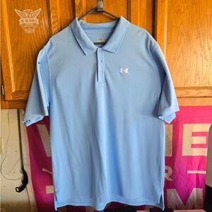 Under Armour Blue Polo Shirt Classic Style